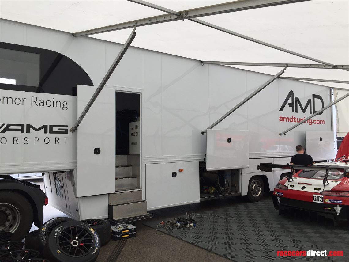 Racecarsdirect.com - Two car Race Trailer together with Mercedes Actros