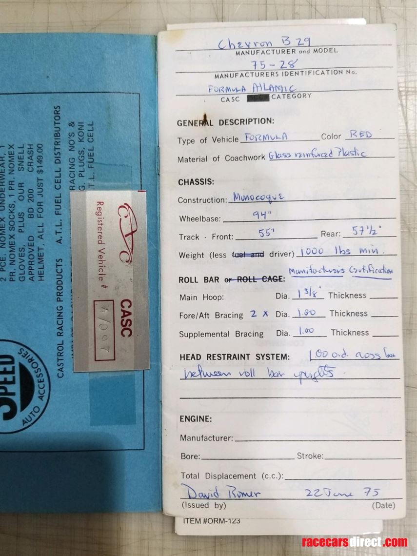 Racecarsdirect Com Chevron B29 New Ivey Exceptional