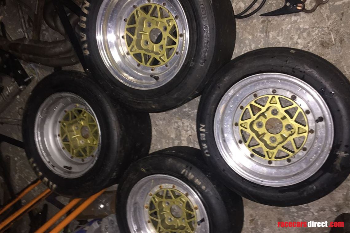 Racecarsdirect.com - Set of 4 MADIN split rim 8s & 10s - 3.75pcd