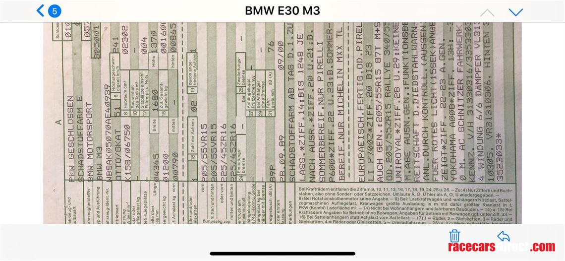 genuine-1989-bmw-e30-m3-shell-with-parts