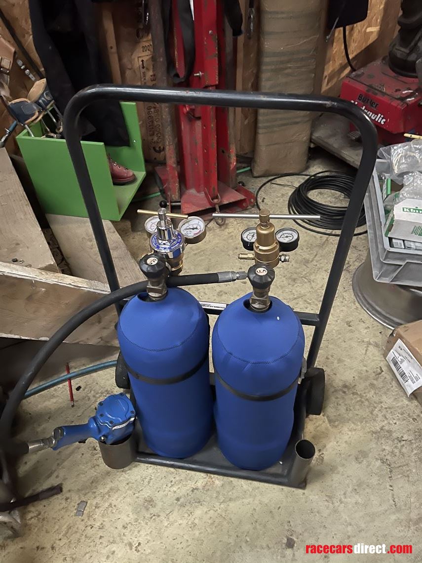 Double Bottle set, Regulators & Trolley