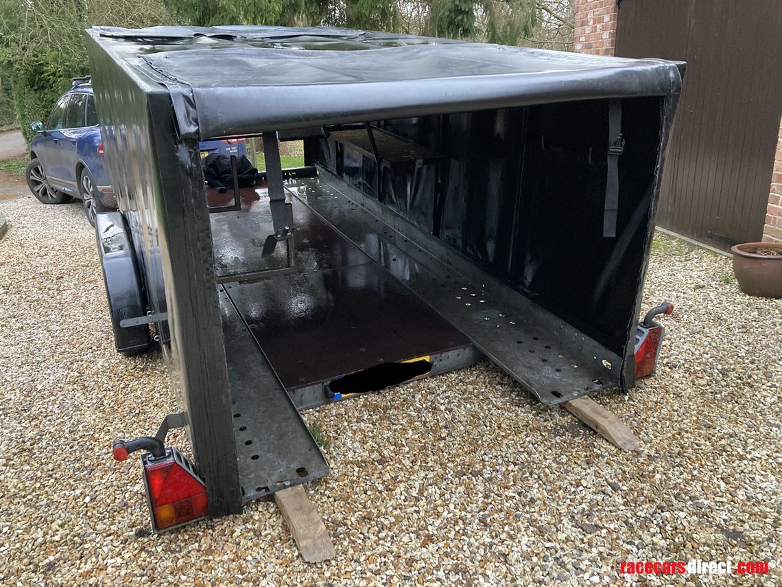 Racecarsdirect.com - Brian James Clubman Hydraulic Tilt Bed Covered Trailer