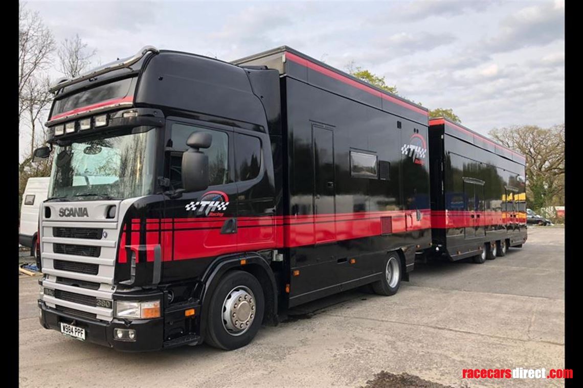 Racecarsdirect.com - Scania 114L 380 race truck and trailer
