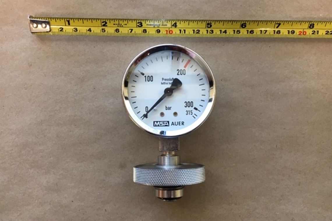msa-auer-dive-bottle-pressure-tester-gauge
