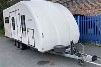 race car trailer by Woodford