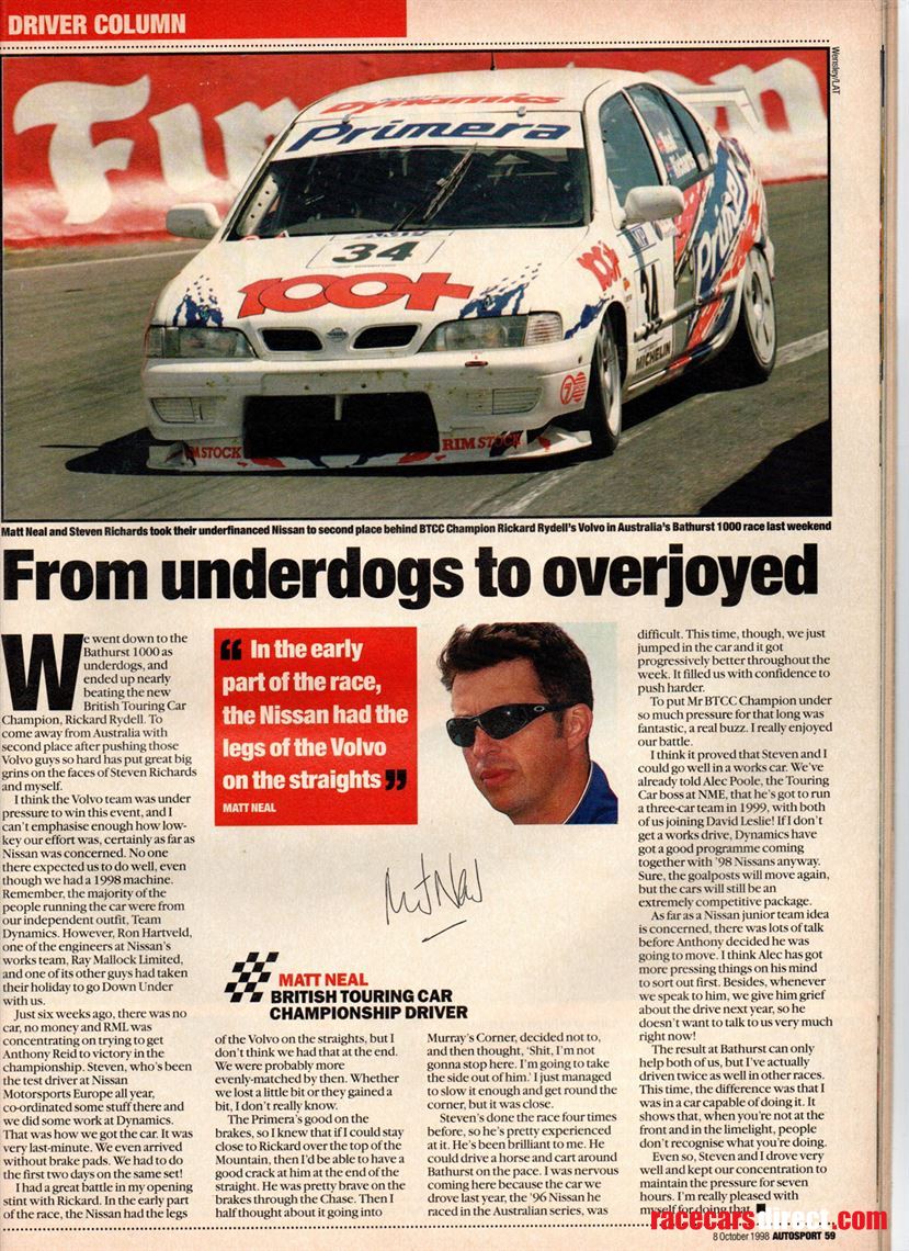 Autosport  Oct 1998