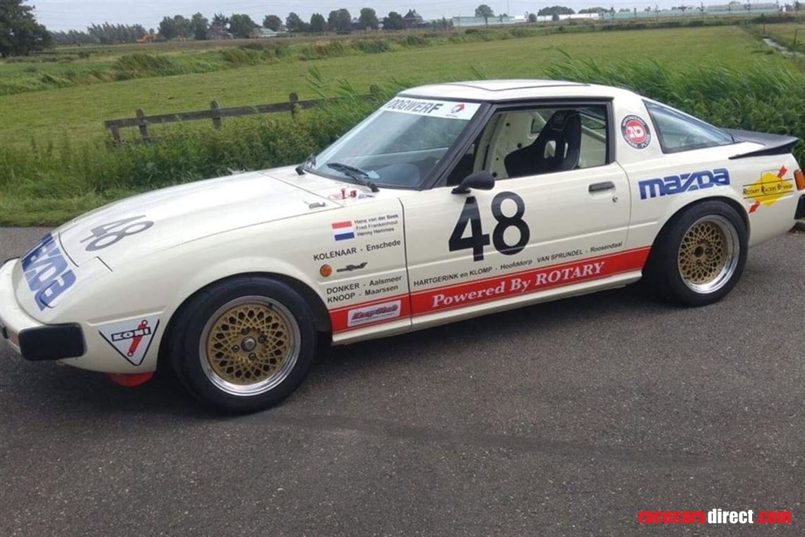 Racecarsdirect.com - Oldschool original Mazda RX7 SA Group A rotary racer
