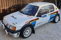 Peugeot 205 gti rally car 