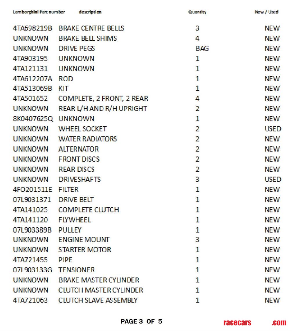 lamborghini-super-trofeo-parts-package-sold