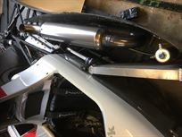 Left exhaust and radiator