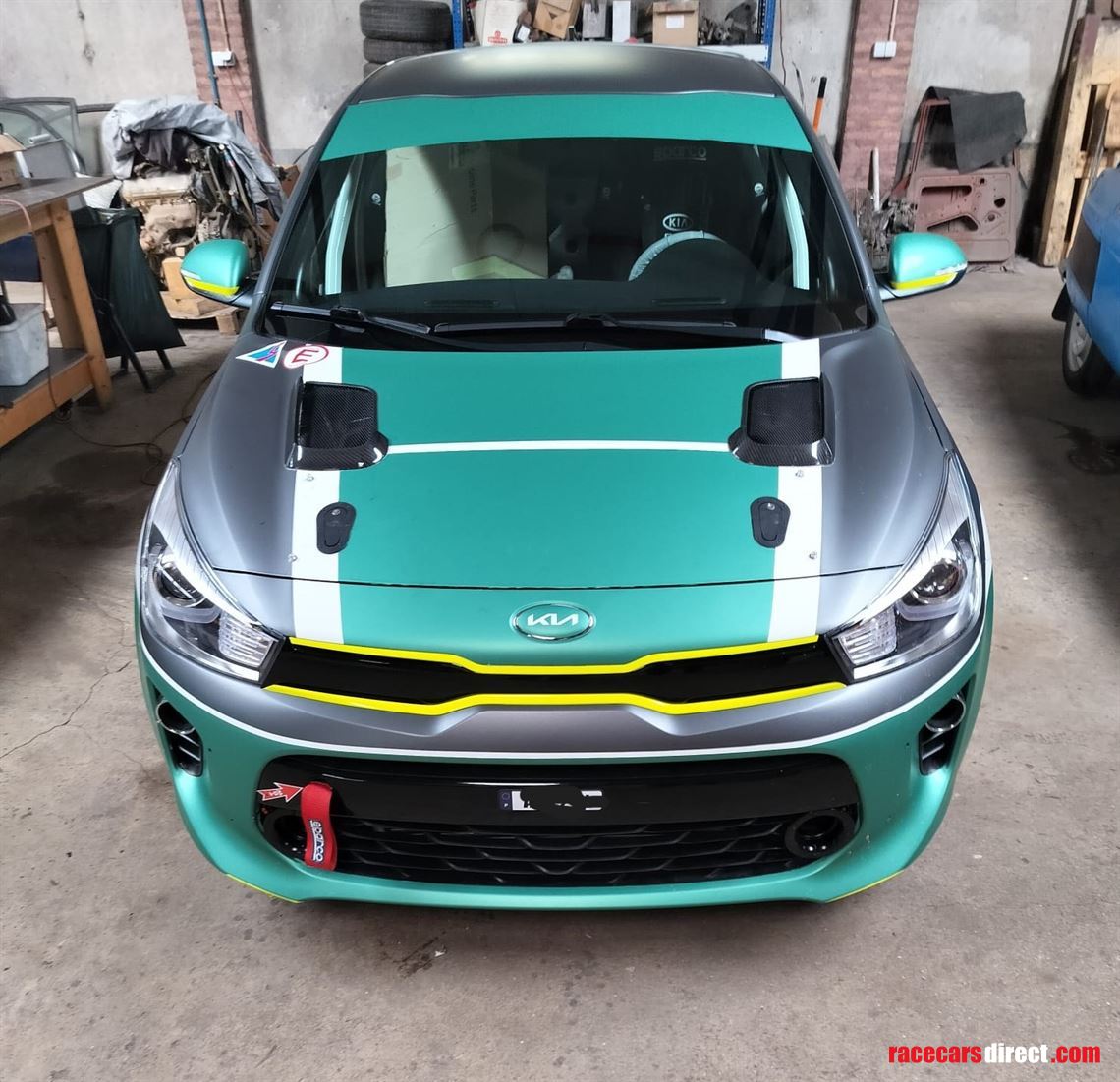 Kia Rio Rally Car Brawling Spectators Fight On Rally Stage Seconds