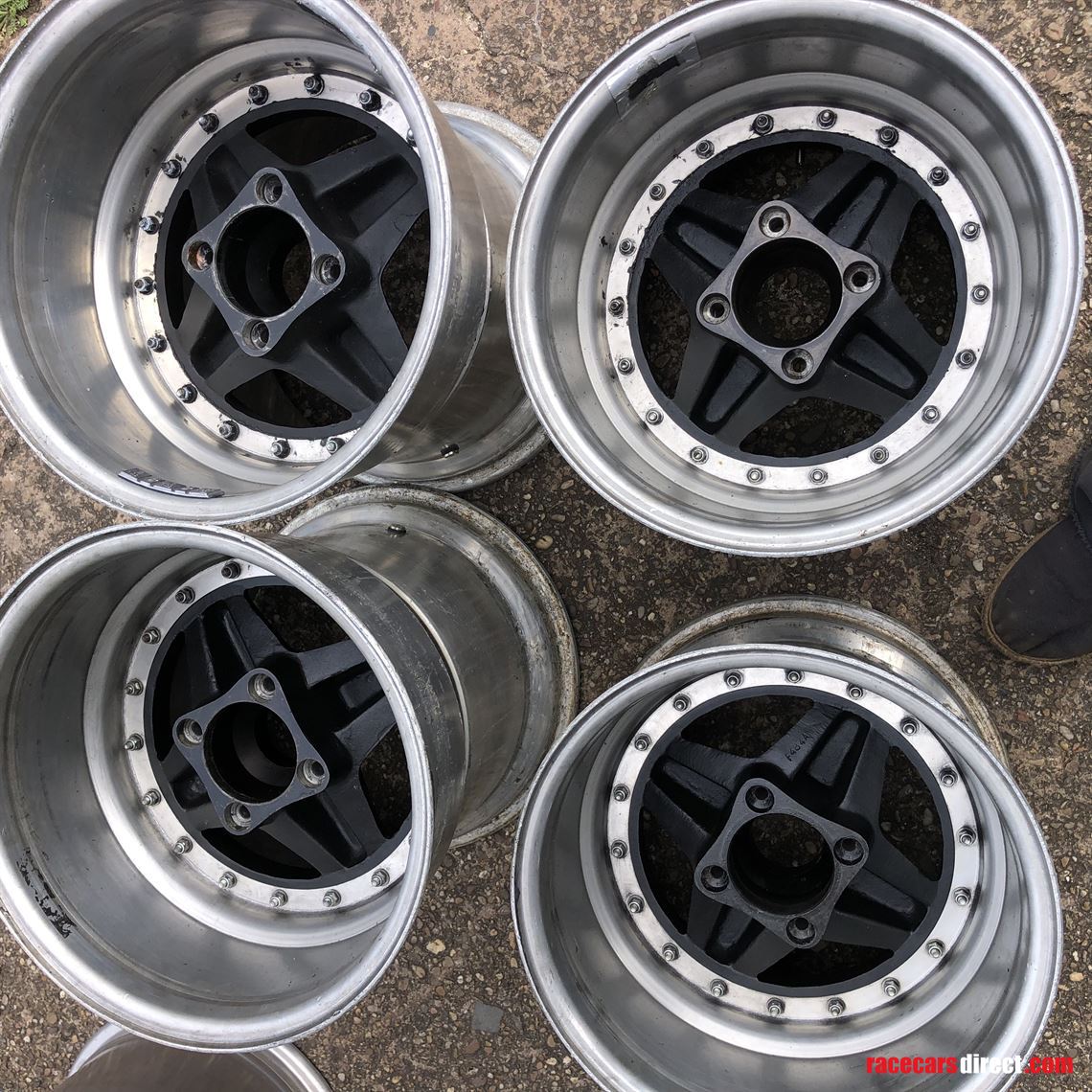 Racecarsdirect.com - Set of MB Split Rims 10x13(F)&14x13(R) -Brabham-4. ...
