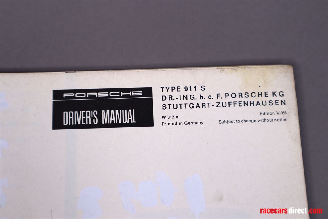 porsche-911-s-owners-manual-user-manual-for-t