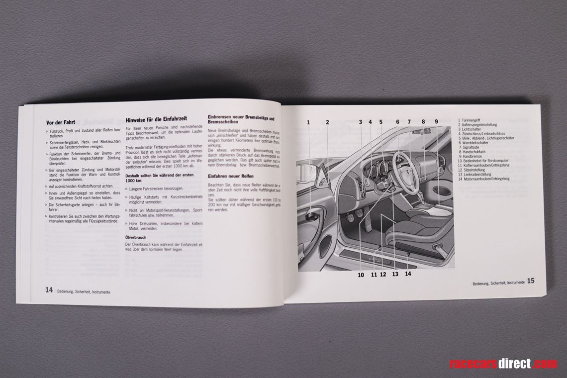 porsche-911-gt2-operating-instructions-model