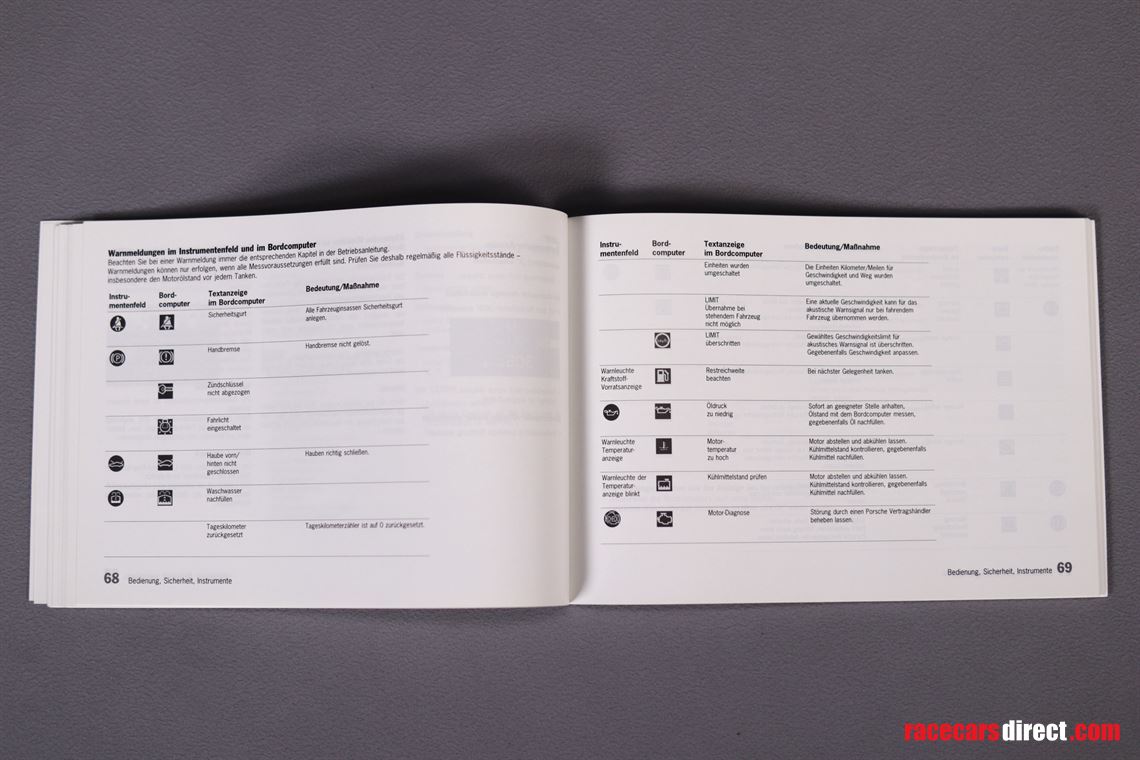 porsche-911-gt2-operating-instructions-model