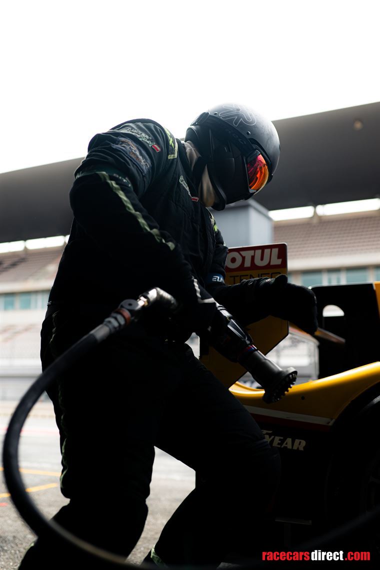 ELMS 2025 Rear Gunner during pit-stop practice at Free Practice Sessions