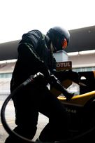 ELMS 2025 Rear Gunner during pit-stop practice at Free Practice Sessions