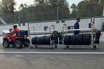 CASELINER pair of TIRE TROLLEYS with fly-case