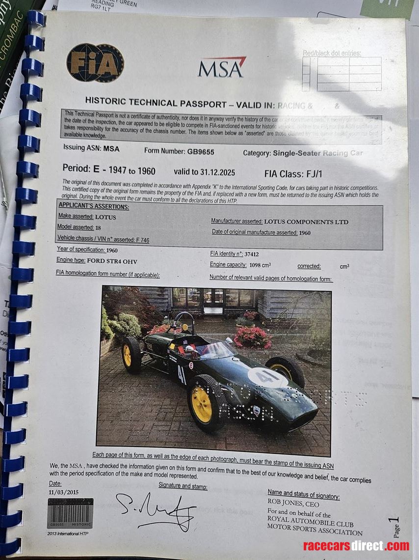 FIA Papers, just expired in Dec 2025