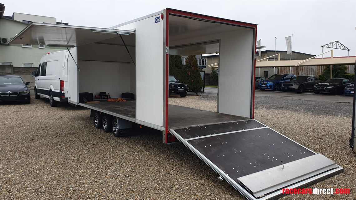 3-race-cars-1x-bmw-m3-e36-trailer-2x-bmw-328i