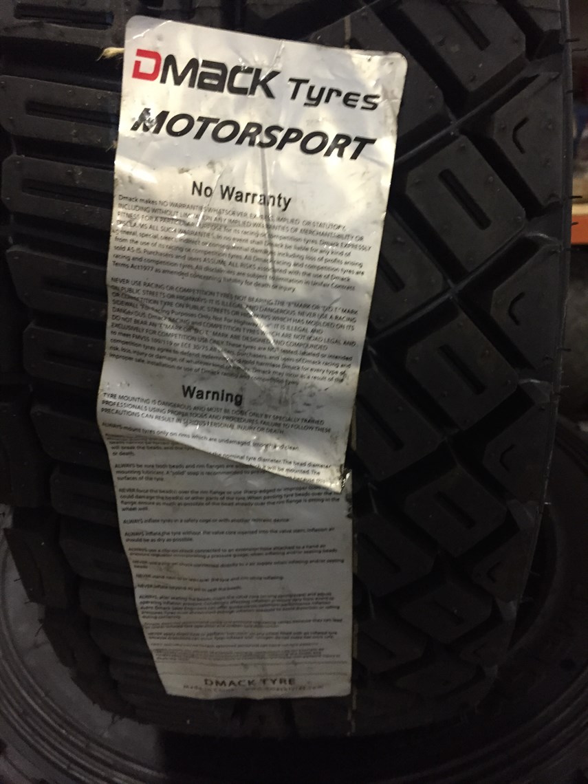 Racecarsdirect.com - Brandnew DMack WRC gravel tyres