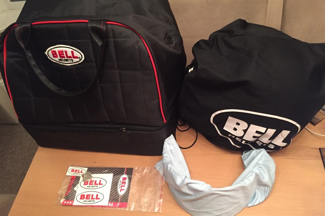bell helmet and hans package & Bag Apex Performance Premier Racing Outfitters track and open Race Service for Bell Helmets