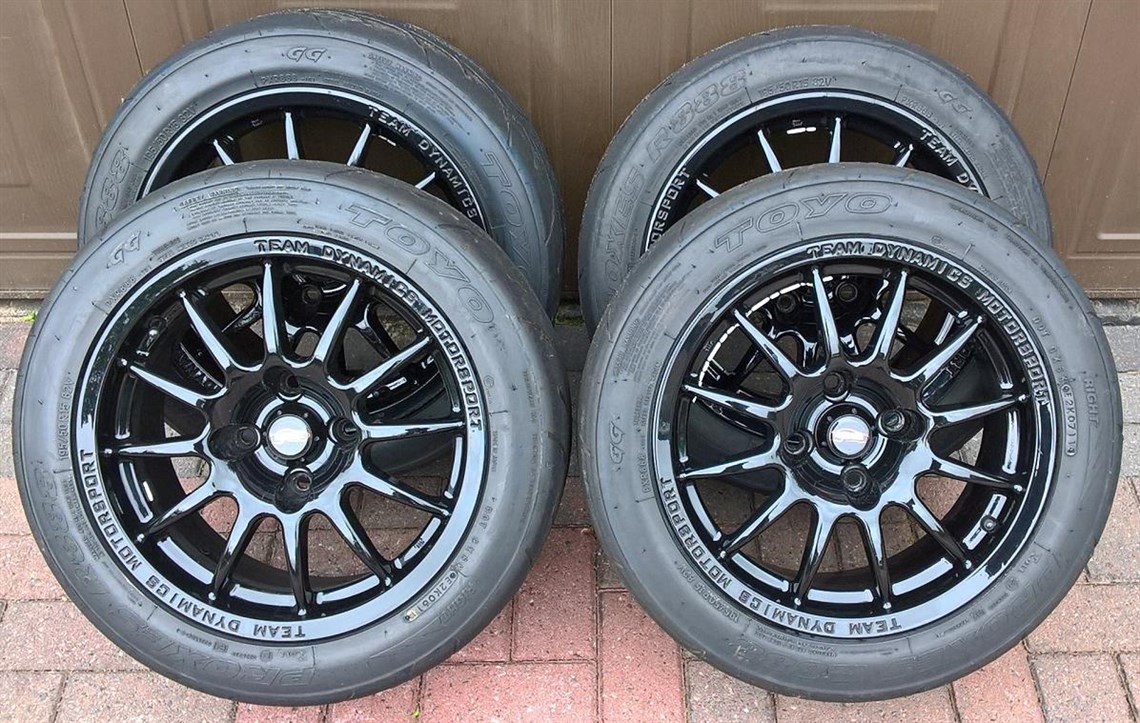 Racecarsdirect.com - Wheels Team Dynamics , Toyo R888 195/50 R15
