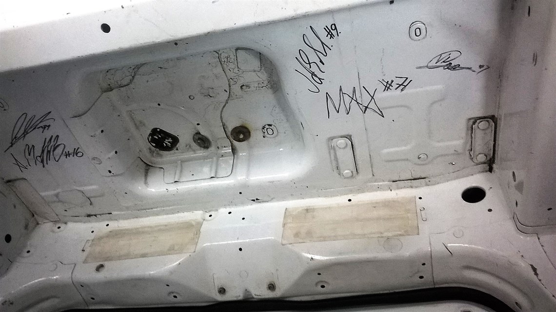 Autographs of the drivers