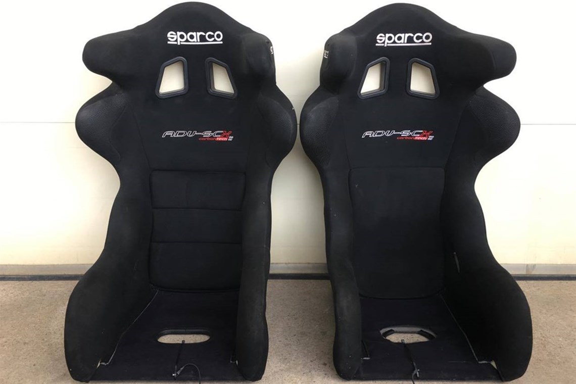 Racecarsdirect.com - Used Sparco ADV-SCX Carbon Tech Seats - No Stickers