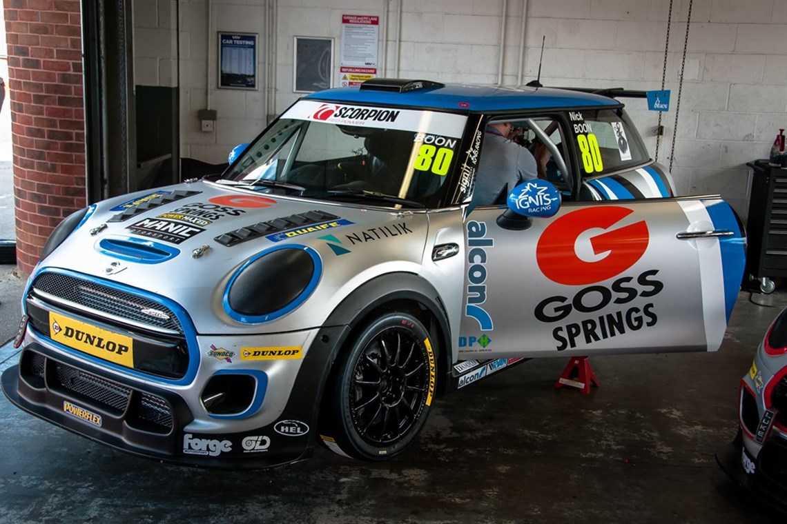 In the garage being prepared for Blancpain support race, Brands GP 2016