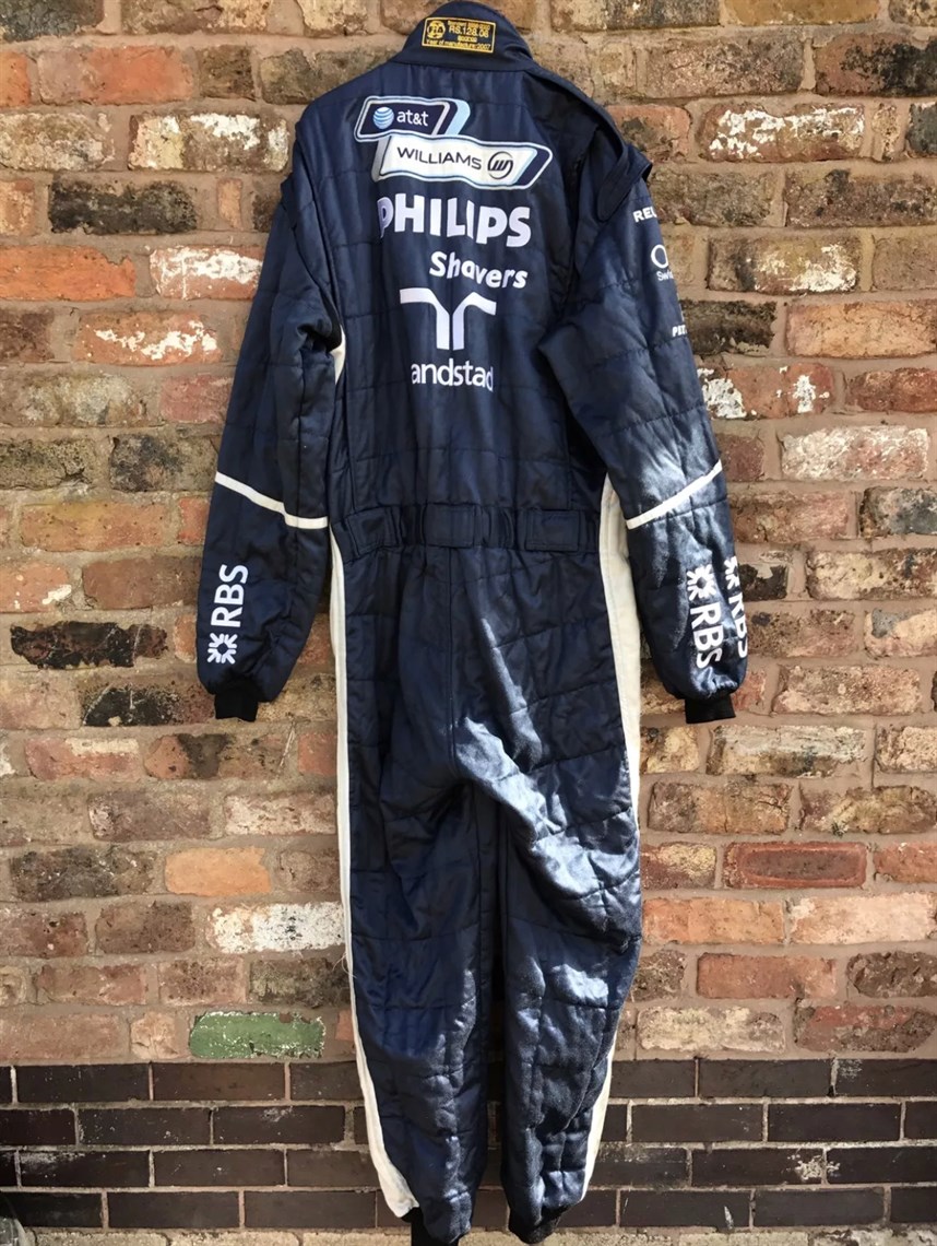 Racecarsdirect.com - Sparco Williams F1 Pit Crew Race Used Race Suit