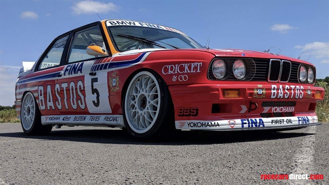 Offered for sale privately by the current owner of over 25 years, the ex-works BMW M Team Bigazzi DTM car driven to victory at Spa by Steve Soper, Christian Danner and Jean-Michel Martin, recently recommissioned and restored to its original livery.  